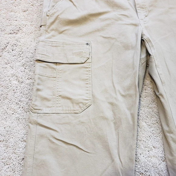 Duluth Trading Co Flex Fire Hose 5-pocket Mens Pants TAN 48x32 READ Relaxed Fit - Picture 2 of 11
